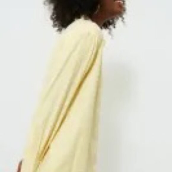 Tuckernuck Lemon Seersucker Stripe Nadine Button Down - Yellow Stripe / XL - Picture 6 of 9